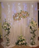 ściana podświetlana z dekoracją